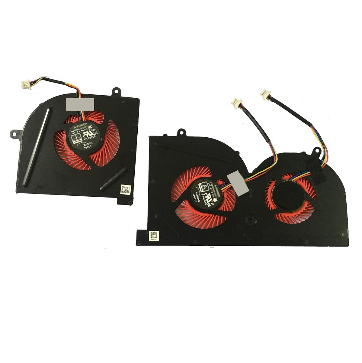 Replacement CPU & GPU Cooling Fan for MSI GS63 GS63VR GS73 GS73VR GS62
