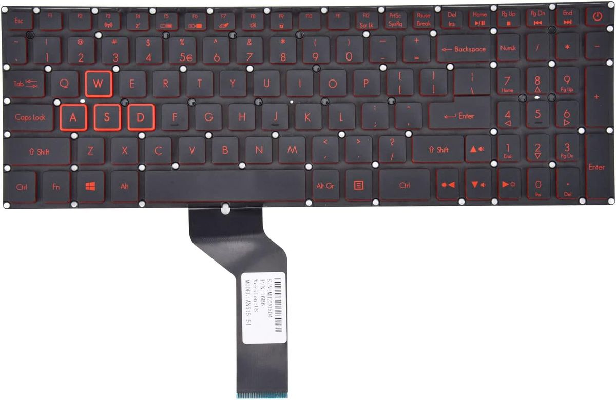 Replacement Backlit Keyboard for Acer Nitro 5 N17C1 N16C7 Series Laptops