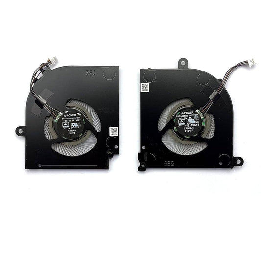 CPU + GPU Fan Compatible with MSI Stealth 15M B12UE MS-15B1 Laptop