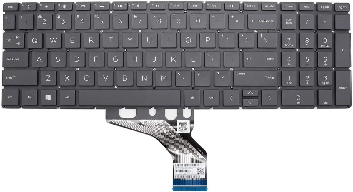 Replacement Keyboard for HP 250 G7 255 G7 15-da 17-CA 17-by Backlit