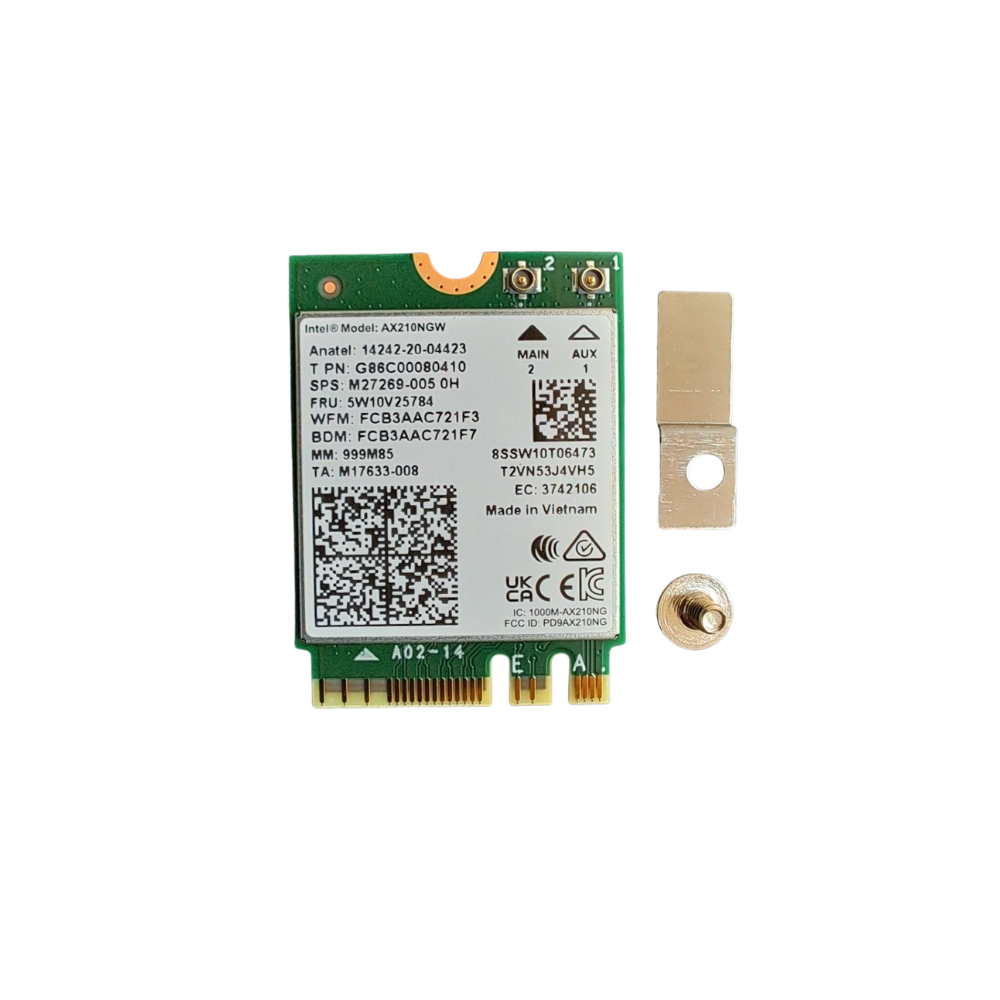 Intel AX210 Wi-Fi 6E and Bluetooth 5.2 Wireless Network Adapter Card