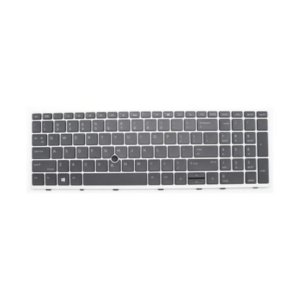 Keyboard for HP EliteBook 850 G5 G6, 755 G5, Zbook 15u G5 G6, L11999-281, Silver Frame with Backlit