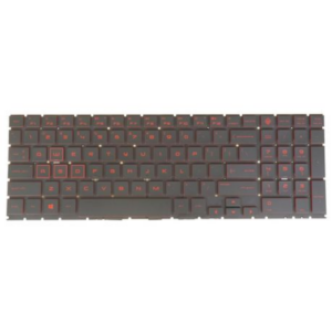 Replacement Keyboard HP Omen 15 15-dh 15-dh1xxx 15-dh1000 Red Backlit NSK-XP1BC 9Z.NF3BC.101 PK132JZ1A00